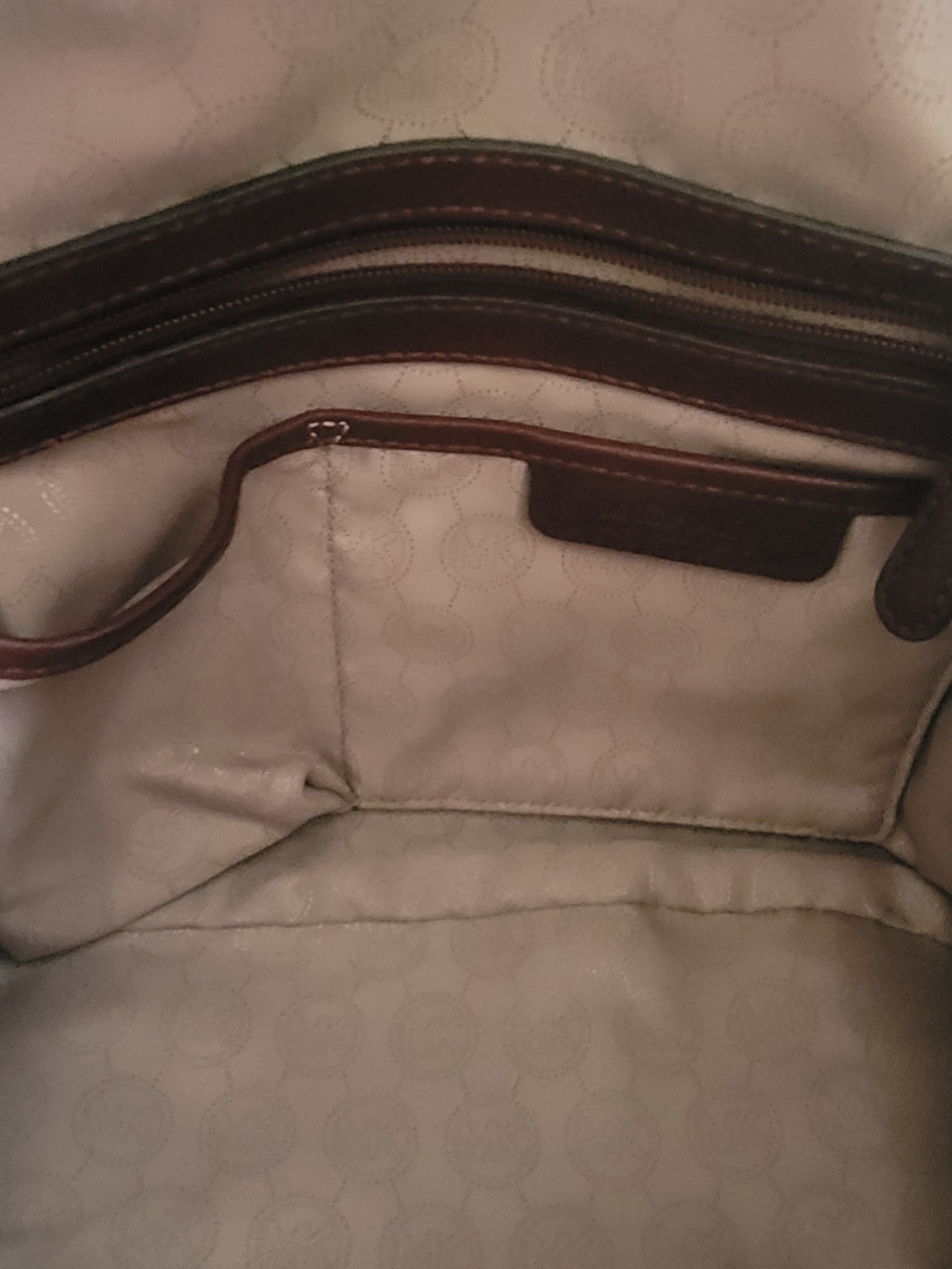 Michael Kors Women’s Burgundy Leather Satchel Bag - Picture 7 of 9